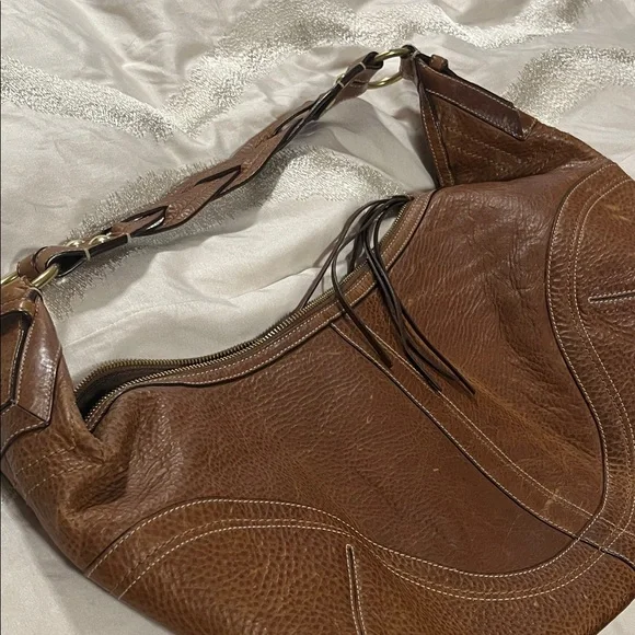 Vintage Coach Brown Leather Hobo Bag - Picture 6 of 6